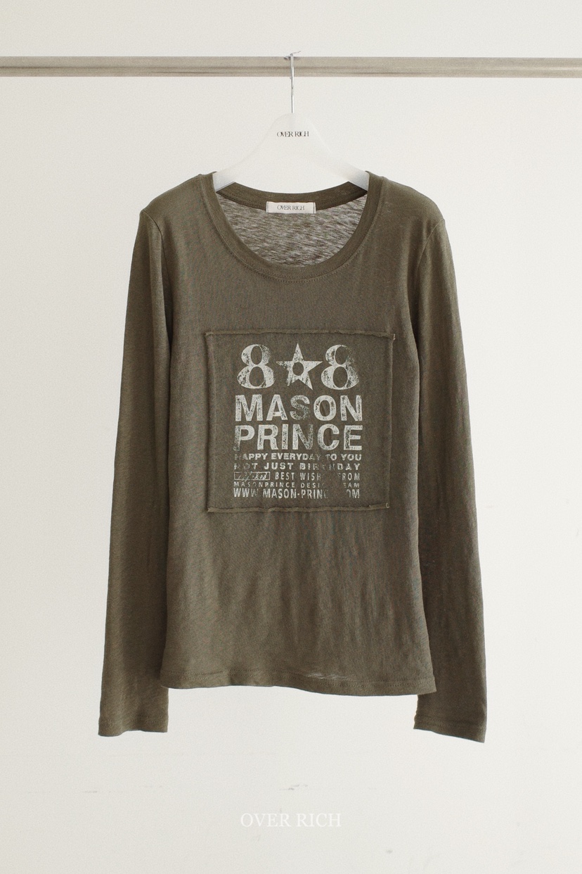 OVER RICH韓國東大門直郵女裝新品時尚推薦26春夏長袖T恤OVER RICH長袖T恤圖色4