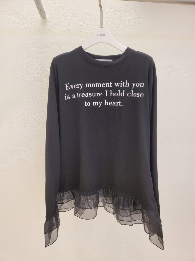 THE OTHER韓國代購女士新品26春夏熱賣人氣推薦長袖T恤褶皺THE OTHER長袖T恤圖色2