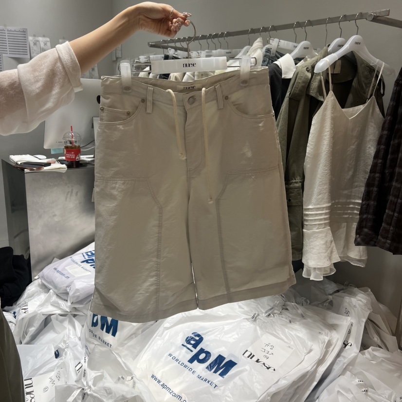 NUESE韓國代購女裝新品人氣時尚推薦熱賣26春夏職業休閑短褲NUESE短褲圖色1