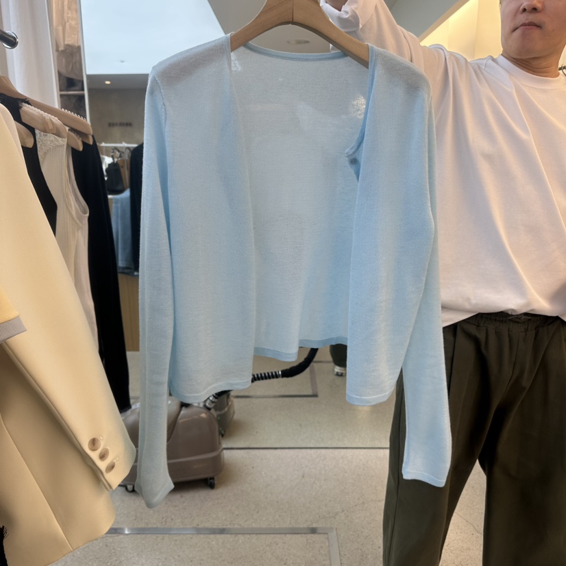 JUJU韓國直郵實拍女裝新品推薦職業時尚休閑人氣26春夏針織衫JUJU針織衫圖色2