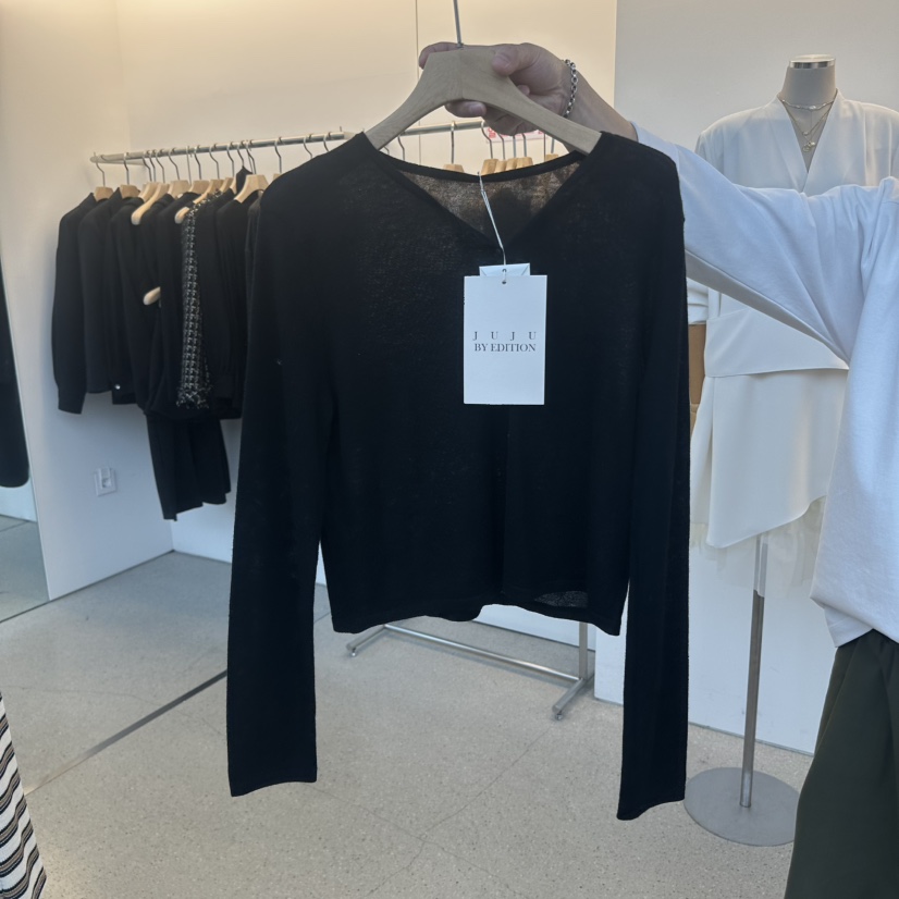 JUJU韓國直郵實拍女裝新品推薦職業時尚休閑人氣26春夏針織衫JUJU針織衫圖色4