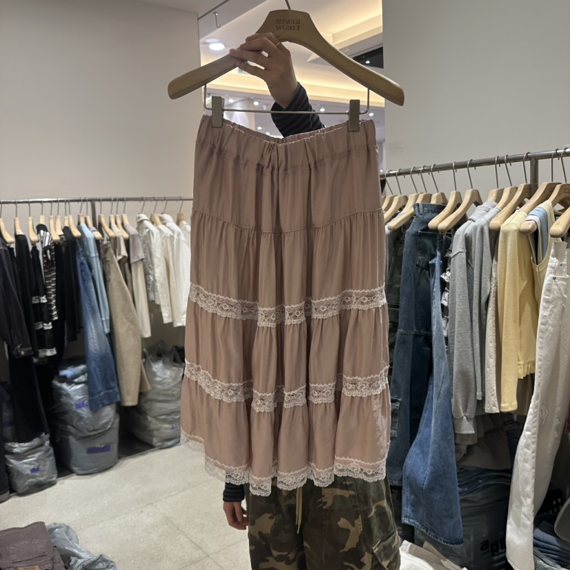 SUNDER MARKET韓國東大門代購女士新款熱賣人氣長裙絲質SUNDER MARKET長裙圖色2