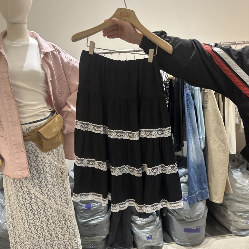 SUNDER MARKET韓國東大門代購女士新款熱賣人氣長裙絲質SUNDER MARKET長裙圖色3