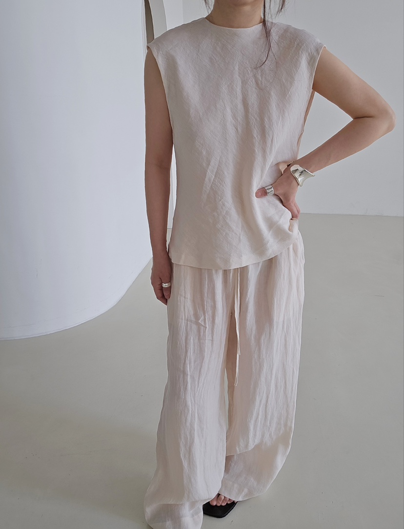 J SHOP韓國東大門代購女士新款推薦熱賣時尚吊帶背心亞麻J_SHOP吊帶/背心