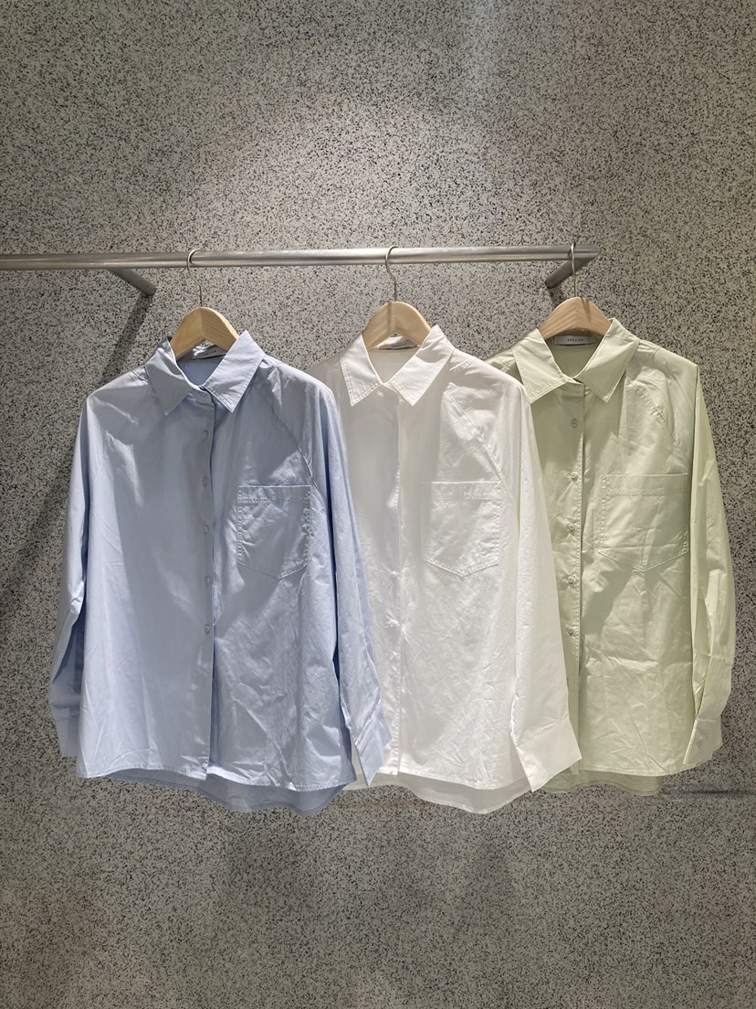 ADDICTED韓國東大門代購女裝新款熱賣26春夏襯衫蕾絲衫插肩袖ADDICTED襯衫/蕾絲衫