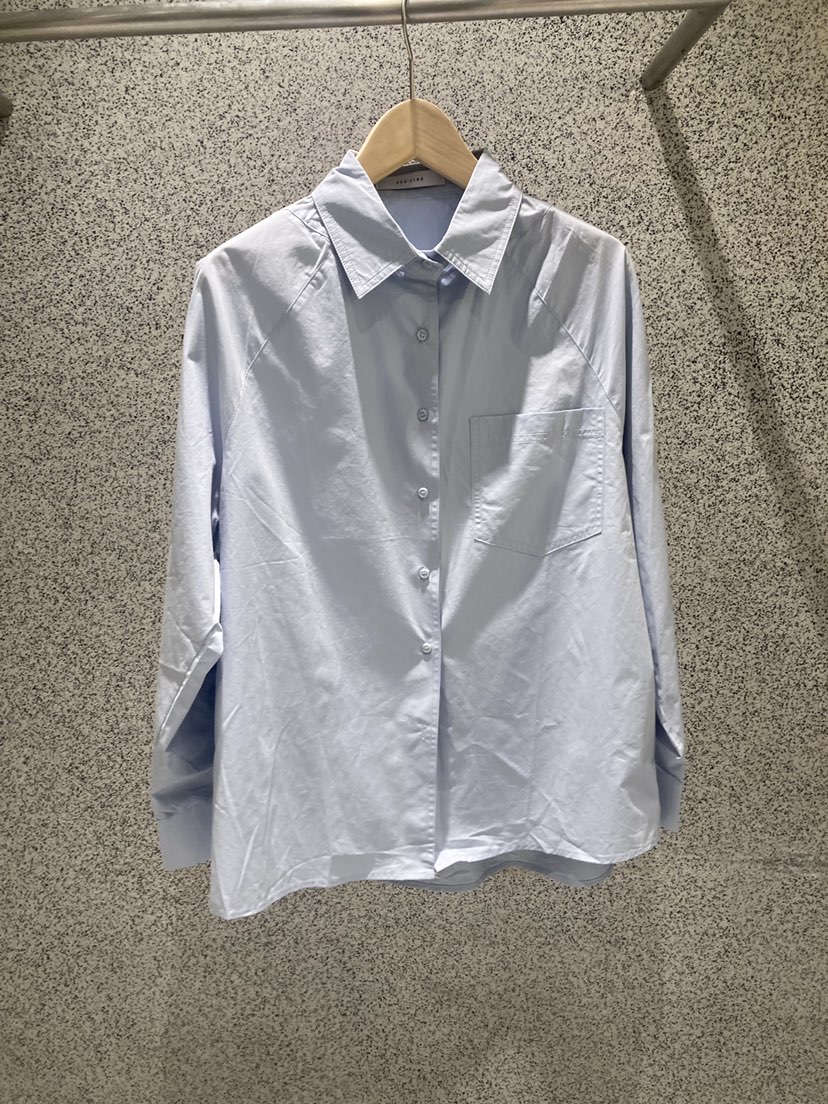 ADDICTED韓國東大門代購女裝新款熱賣26春夏襯衫蕾絲衫插肩袖ADDICTED襯衫/蕾絲衫圖色1