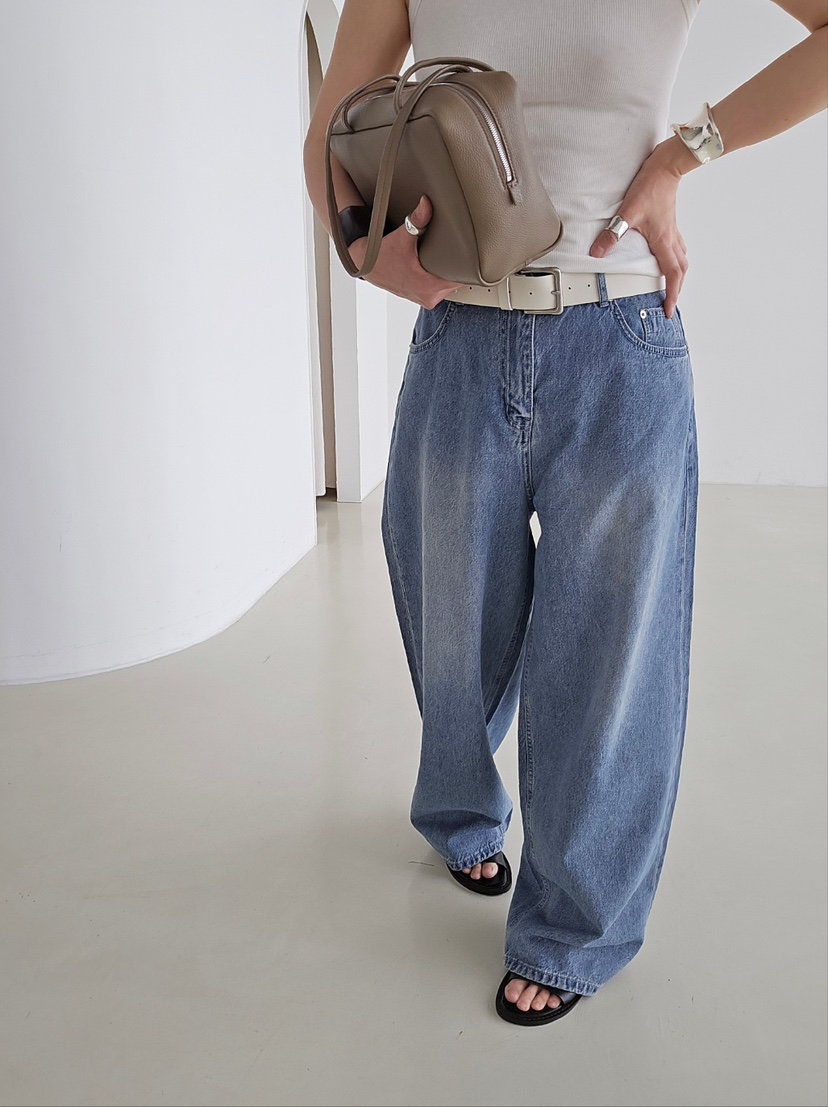 J SHOP韓國代購女士新品休閑時尚熱賣人氣26春夏推薦牛仔褲J_SHOP牛仔褲