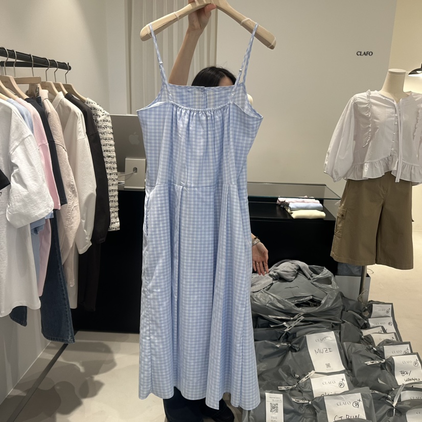 CLAFO韓國直郵女裝新款人氣26春夏休閑熱賣推薦連衣裙褶裥CLAFO連衣裙