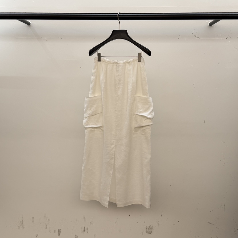 ID韓國直郵女裝新款休閑推薦熱賣26春夏人氣職業長裙口袋ID長裙