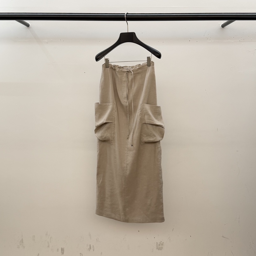 ID韓國直郵女裝新款休閑推薦熱賣26春夏人氣職業長裙口袋ID長裙圖色2