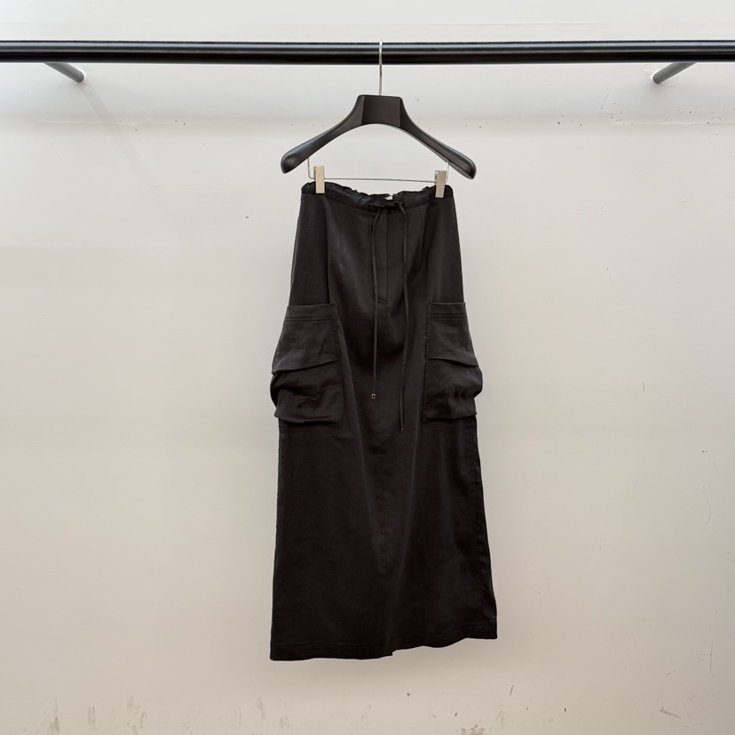 ID韓國直郵女裝新款休閑推薦熱賣26春夏人氣職業長裙口袋ID長裙圖色3