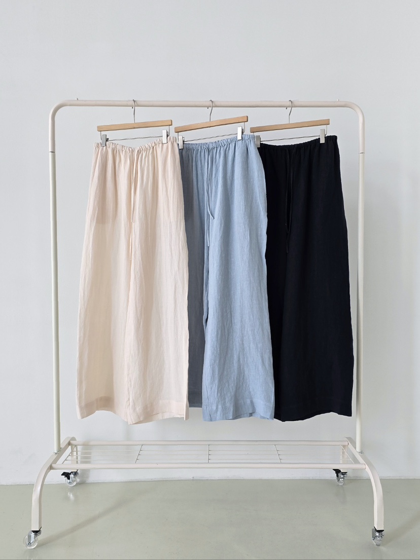 J SHOP韓國代購女裝新款人氣職業推薦時尚熱賣休閑褲亞麻J_SHOP休閑褲