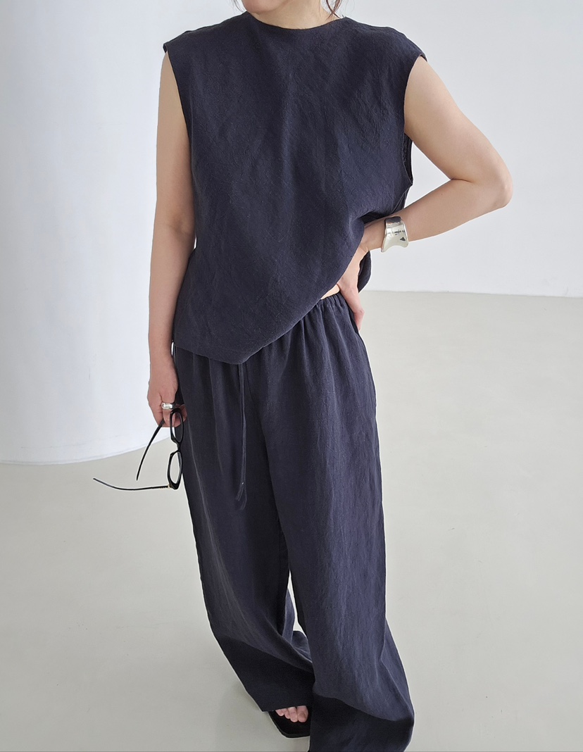 J SHOP韓國代購女裝新款人氣職業推薦時尚熱賣休閑褲亞麻J_SHOP休閑褲