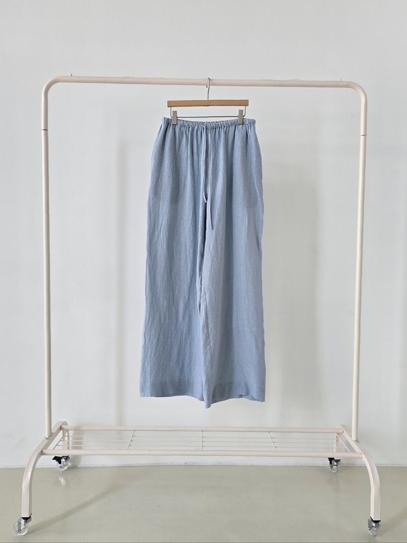 J SHOP韓國代購女裝新款人氣職業推薦時尚熱賣休閑褲亞麻J_SHOP休閑褲圖色1