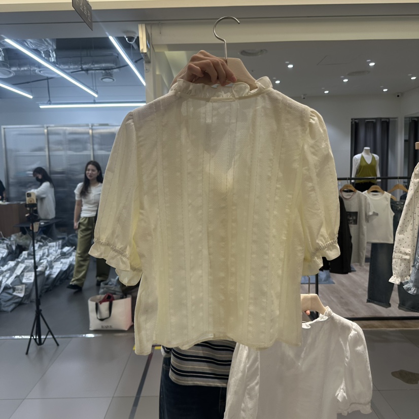 CLAFO韓國直郵女裝新款人氣時尚推薦26春夏熱賣襯衫蕾絲衫CLAFO襯衫/蕾絲衫