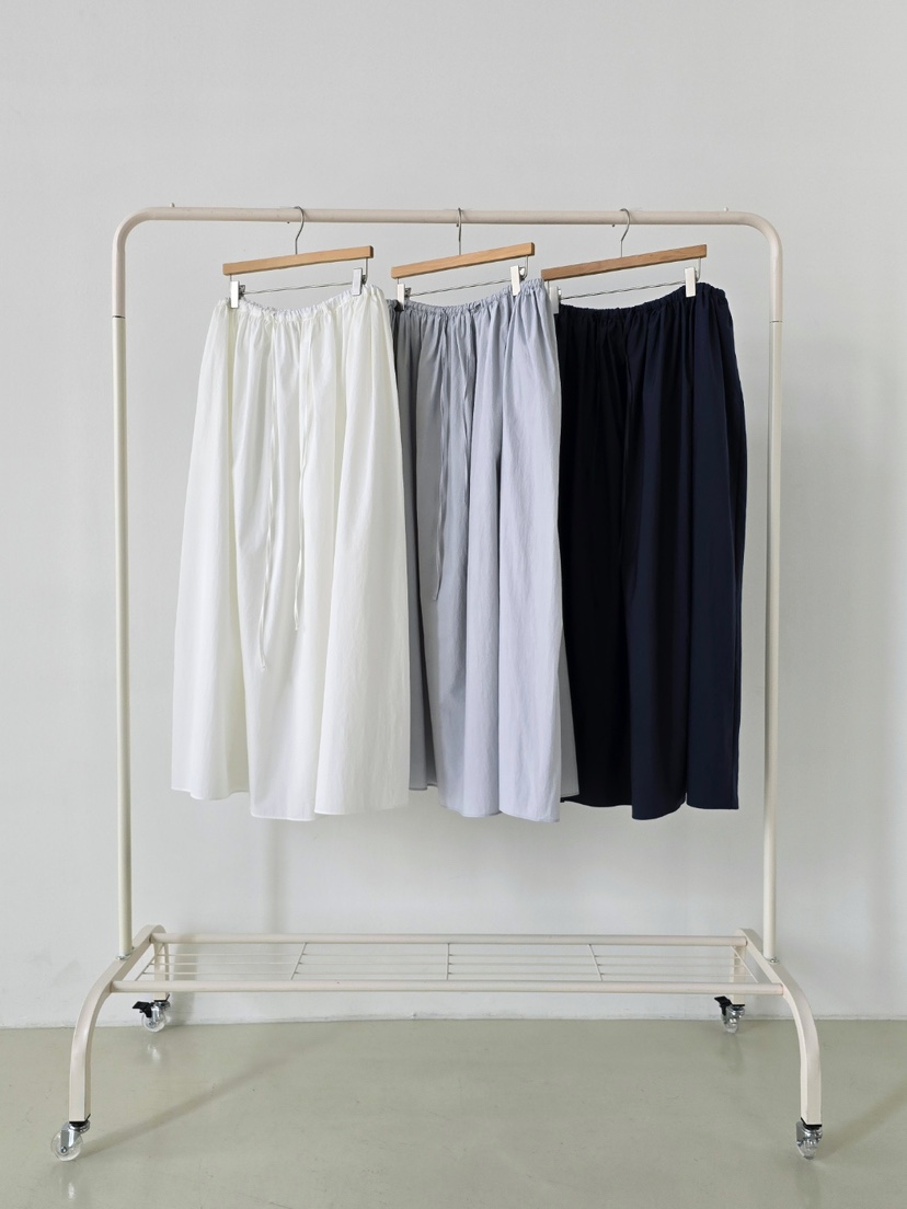 J SHOP韓國東大門代購女裝新品職業休閑時尚推薦長裙褶皺J_SHOP長裙