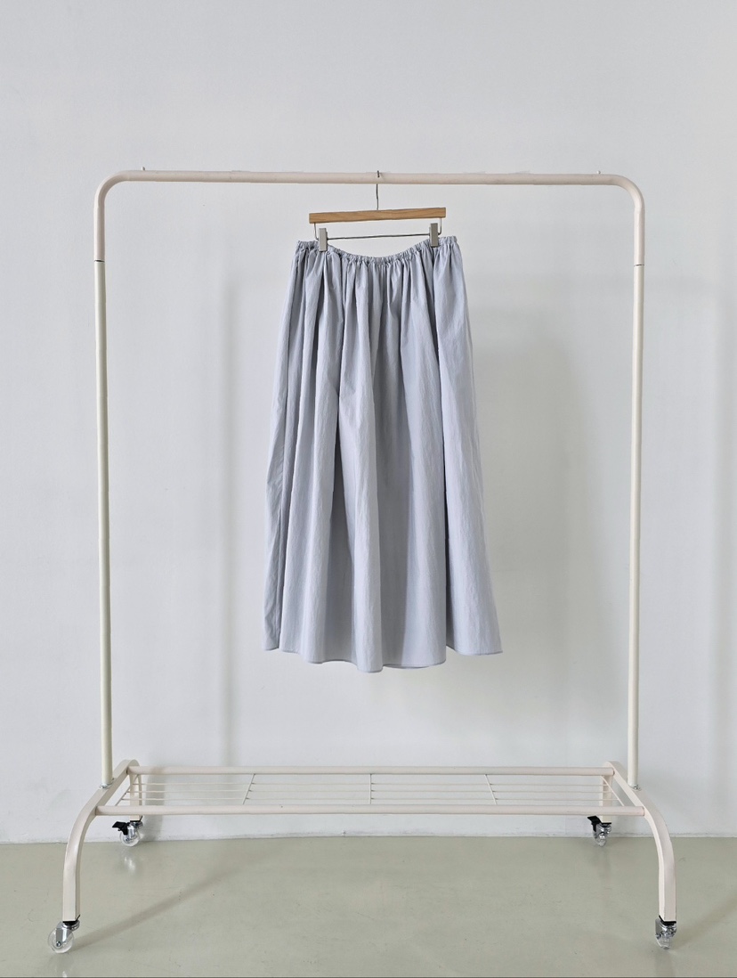 J SHOP韓國東大門代購女裝新品職業休閑時尚推薦長裙褶皺J_SHOP長裙