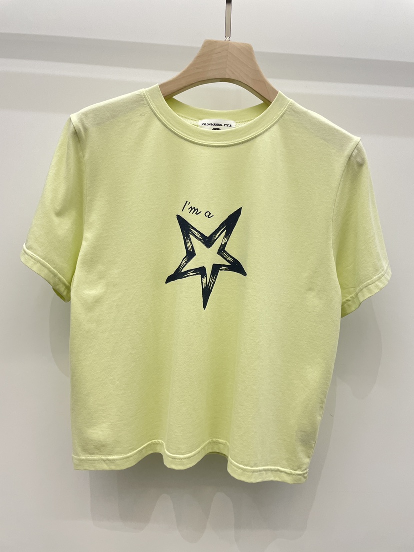 NYLON韓國東大門代購女裝新品人氣熱賣26春夏時尚休閑T恤NYLONT恤圖色2