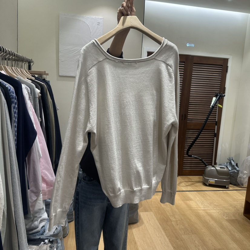 GILLI韓國直郵女士新款人氣熱賣推薦26春夏職業針織衫棉布GILLI針織衫