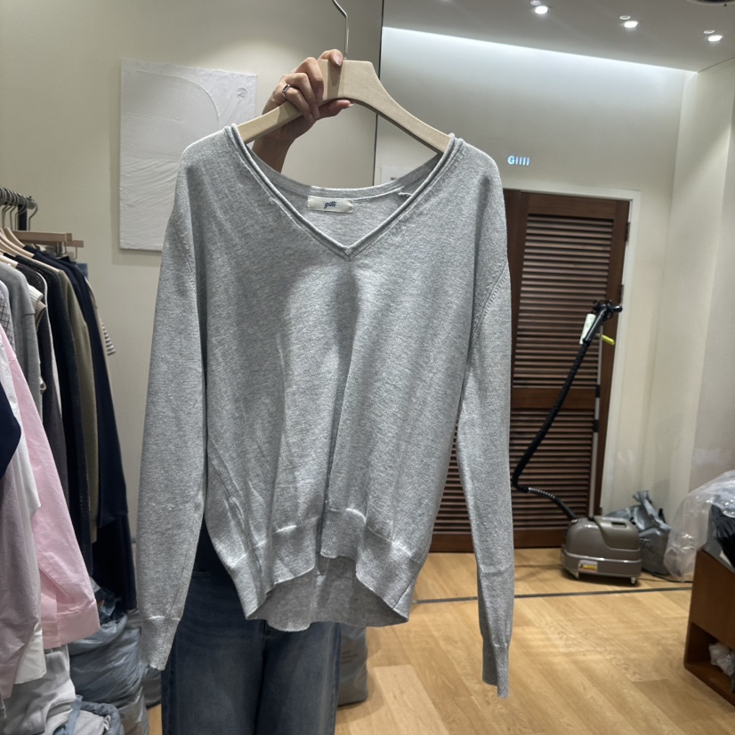 GILLI韓國直郵女士新款人氣熱賣推薦26春夏職業針織衫棉布GILLI針織衫圖色2