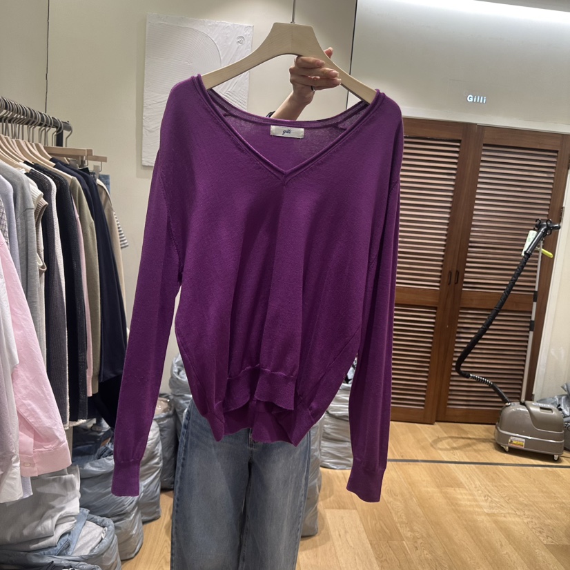 GILLI韓國直郵女士新款人氣熱賣推薦26春夏職業針織衫棉布GILLI針織衫圖色3