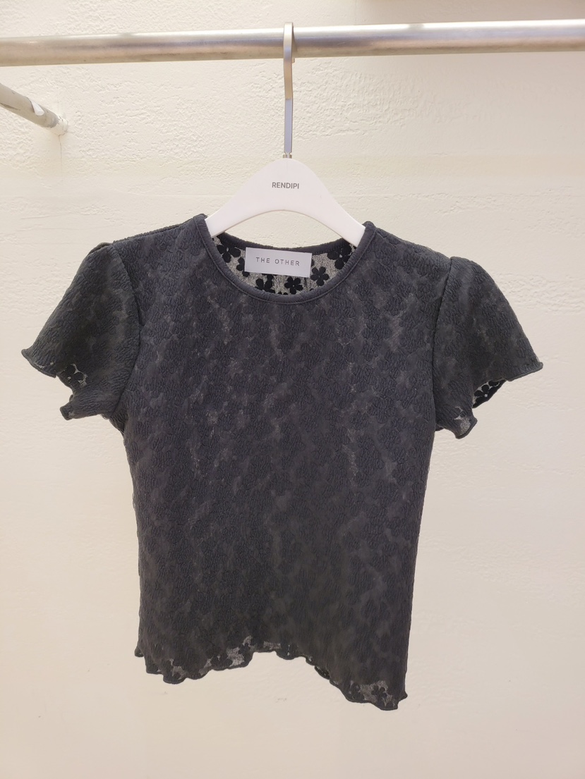 THE OTHER韓國直郵實拍女士新品26春夏職業時尚熱賣T恤花朵THE OTHERT恤圖色2