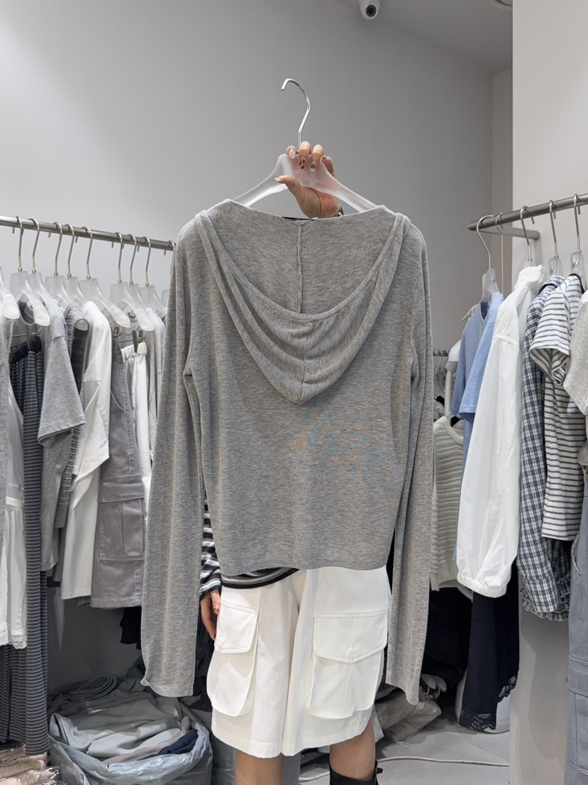 LOOKK/MIMME韓國東大門代購女裝新品人氣針織衫連帽針織衫雙層LOOKK/MIMME針織衫