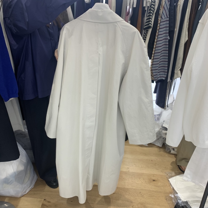 FLAT韓國東大門代購女士新款人氣熱賣職業長款風衣棉質長款FLAT長款風衣