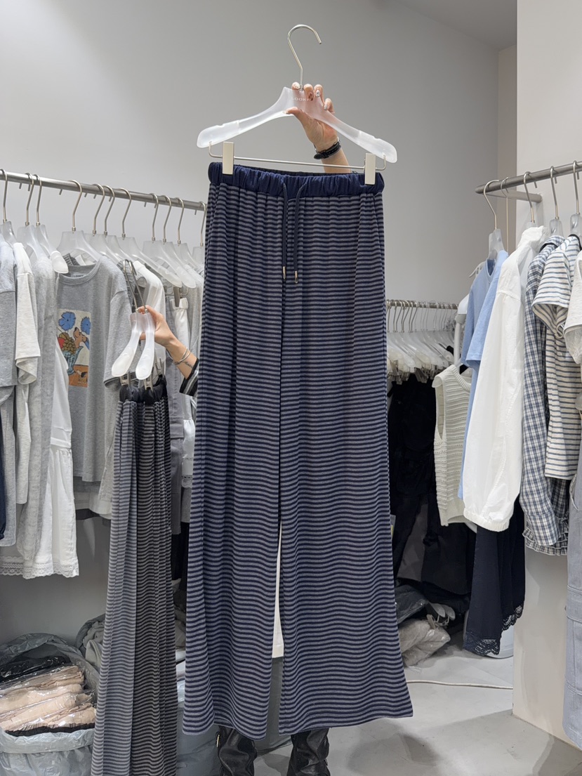 LOOKK/MIMME韓國東大門直郵女裝新品人氣時尚休閑褲條紋LOOKK/MIMME休閑褲圖色1