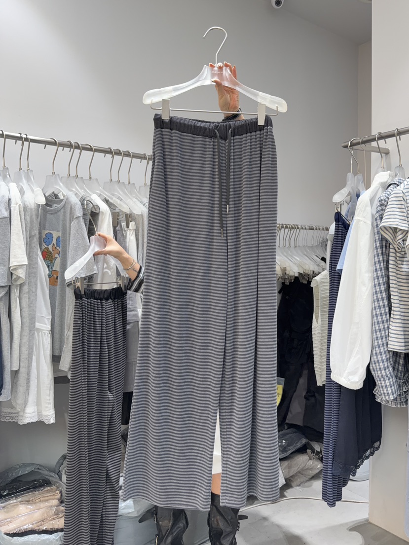 LOOKK/MIMME韓國東大門直郵女裝新品人氣時尚休閑褲條紋LOOKK/MIMME休閑褲圖色3