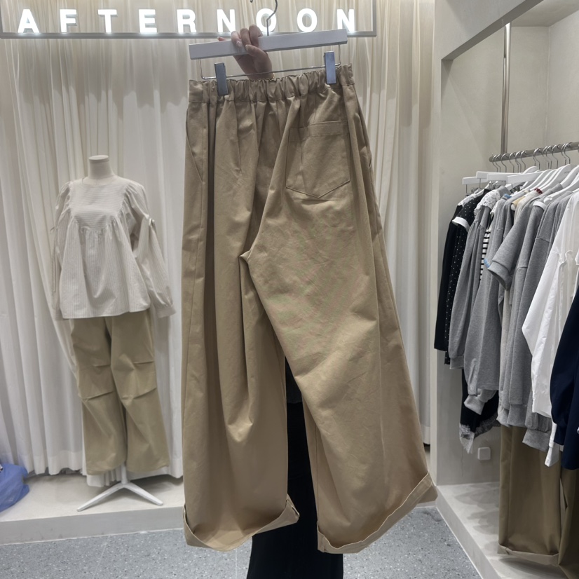 AFTERNOON韓國直郵實拍女士新品人氣26春夏時尚職業休閑褲AFTERNOON休閑褲