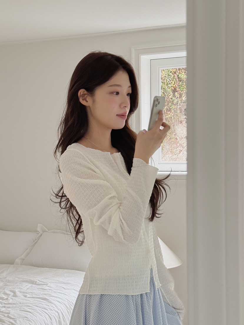 ERUME韓國東大門直郵女士新款熱賣推薦時尚職業26春夏長袖T恤ERUME長袖T恤