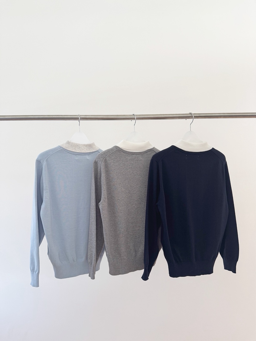 ERUME韓國直郵女裝新款時尚26春夏人氣推薦休閑針織衫假兩件ERUME針織衫