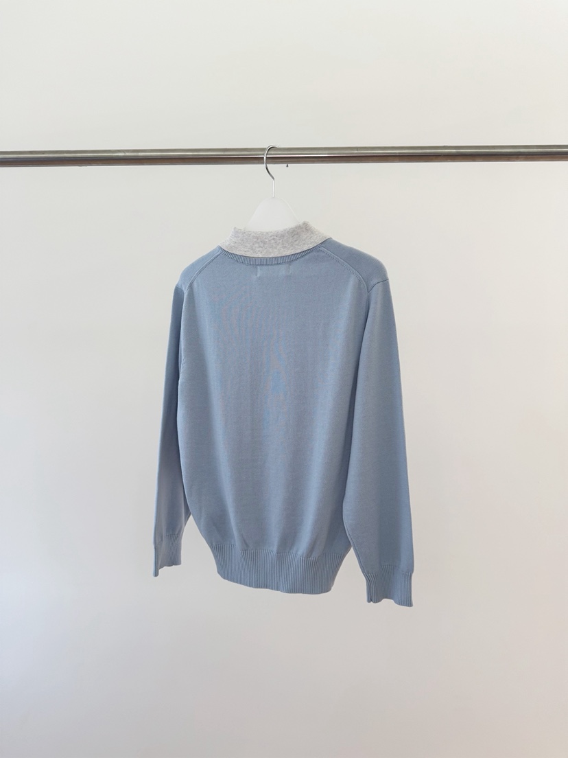 ERUME韓國直郵女裝新款時尚26春夏人氣推薦休閑針織衫假兩件ERUME針織衫