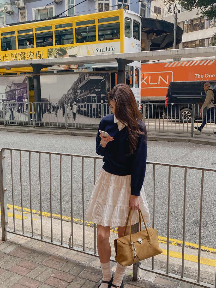 ERUME韓國直郵女裝新款時尚26春夏人氣推薦休閑針織衫假兩件ERUME針織衫