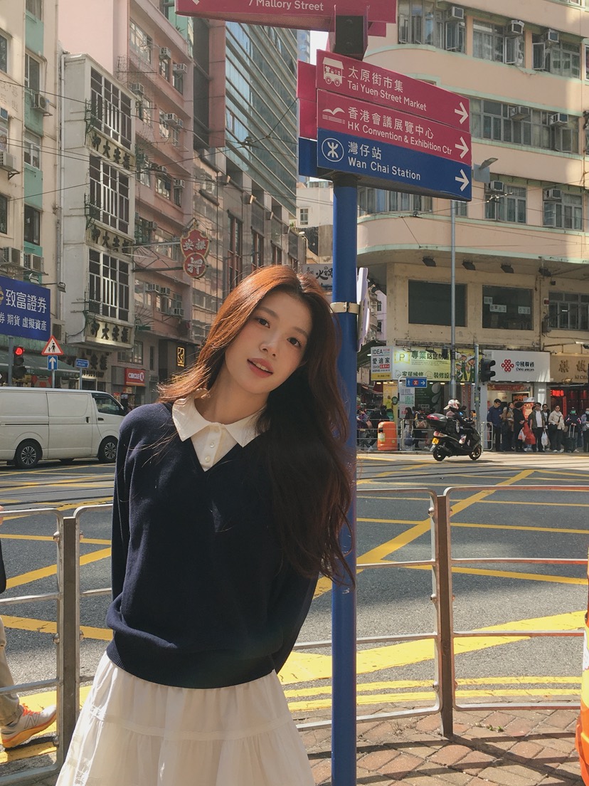 ERUME韓國直郵女裝新款時尚26春夏人氣推薦休閑針織衫假兩件ERUME針織衫