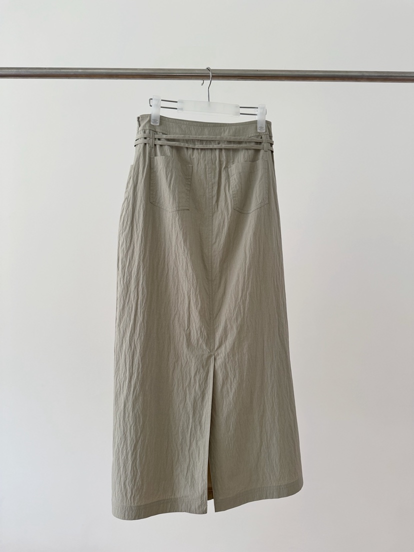 ERUME韓國東大門代購女士新款熱賣休閑推薦26春夏長裙含腰繩ERUME長裙