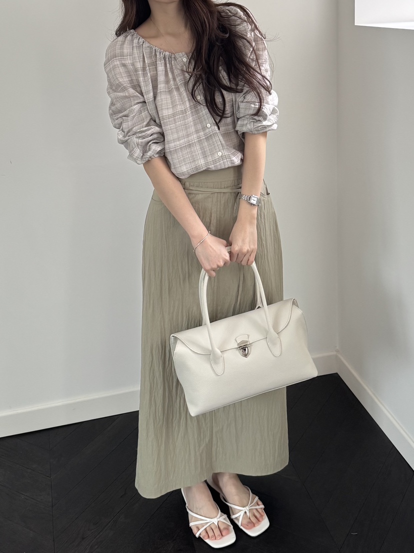 ERUME韓國東大門代購女士新款熱賣休閑推薦26春夏長裙含腰繩ERUME長裙