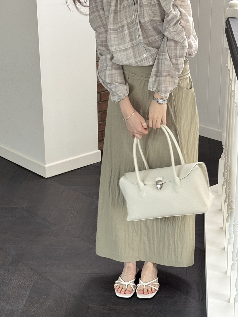 ERUME韓國東大門代購女士新款熱賣休閑推薦26春夏長裙含腰繩ERUME長裙