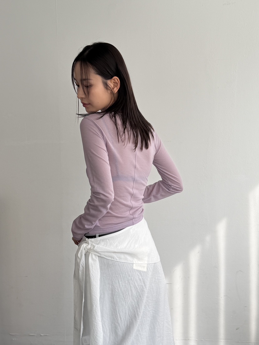 KARE/WEREPIECE韓國東大門代購女士新款時尚長袖T恤透明絲綢KARE/WEREPIECE長袖T恤