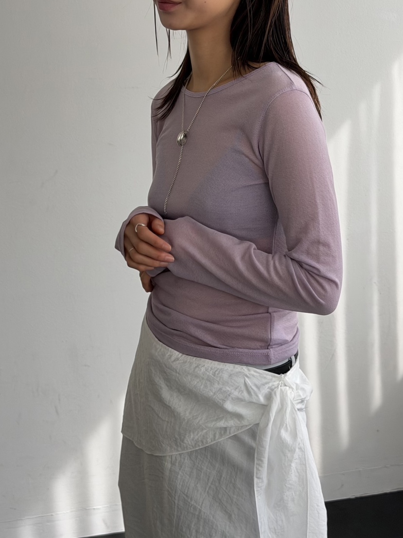 KARE/WEREPIECE韓國東大門代購女士新款時尚長袖T恤透明絲綢KARE/WEREPIECE長袖T恤