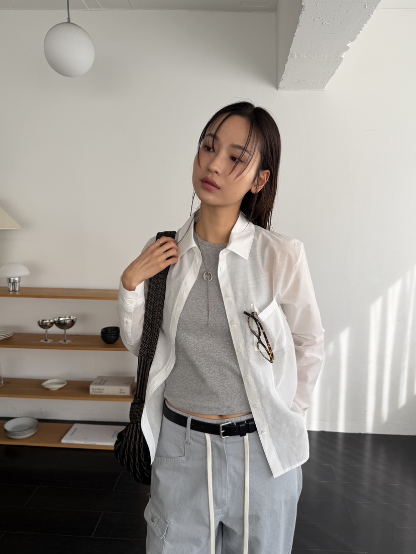 KARE/WEREPIECE韓國代購女士新款人氣休閑襯衫蕾絲衫透明KARE/WEREPIECE襯衫/蕾絲衫