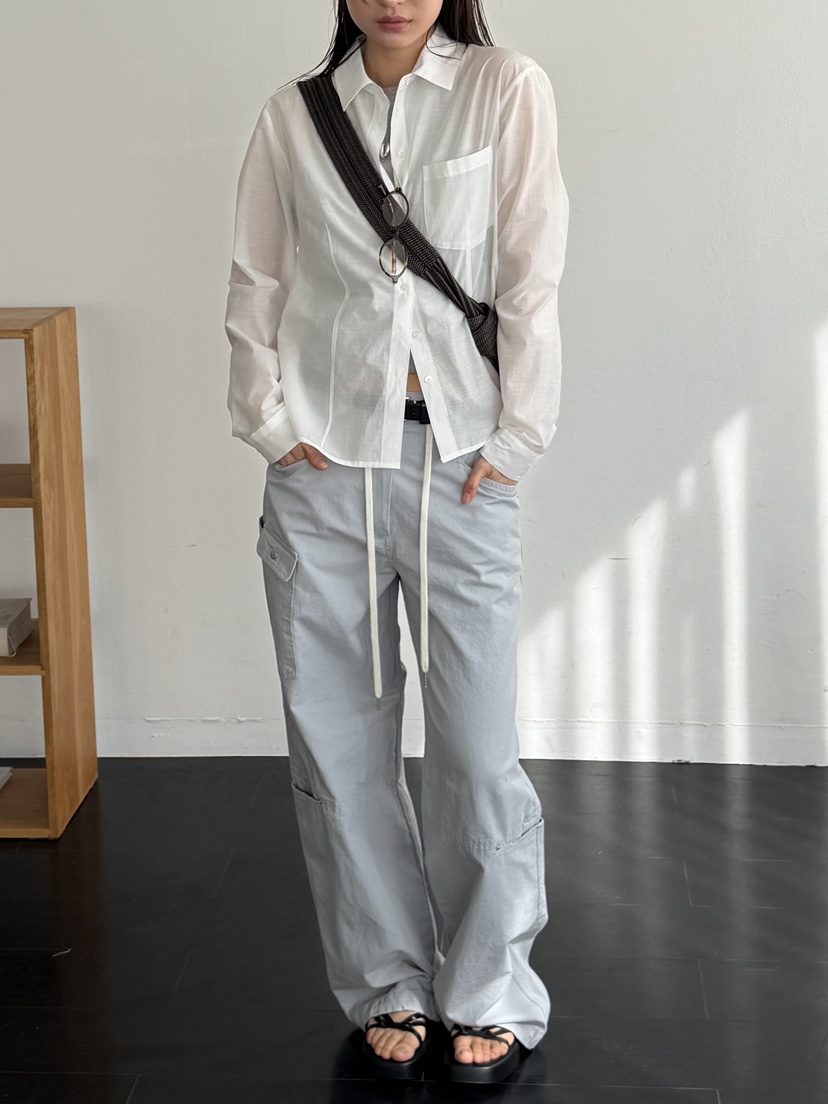 KARE/WEREPIECE韓國代購女士新款人氣休閑襯衫蕾絲衫透明KARE/WEREPIECE襯衫/蕾絲衫