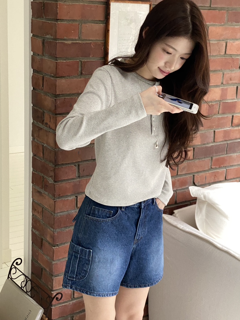 ERUME韓國直郵女裝新品熱賣休閑推薦26春夏職業人氣長袖T恤ERUME長袖T恤