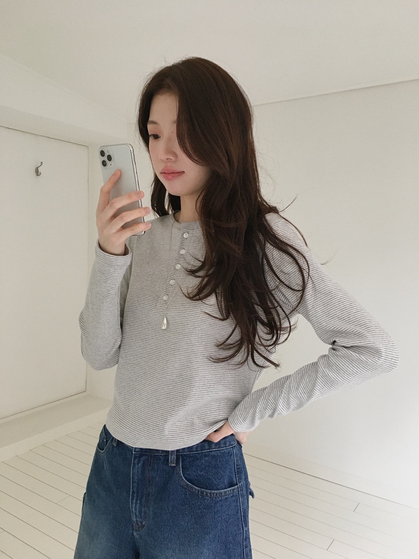 ERUME韓國直郵女裝新品熱賣休閑推薦26春夏職業人氣長袖T恤ERUME長袖T恤