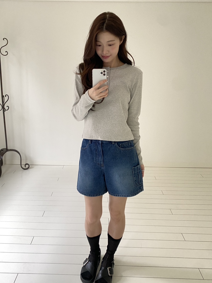 ERUME韓國直郵女裝新品熱賣休閑推薦26春夏職業人氣長袖T恤ERUME長袖T恤