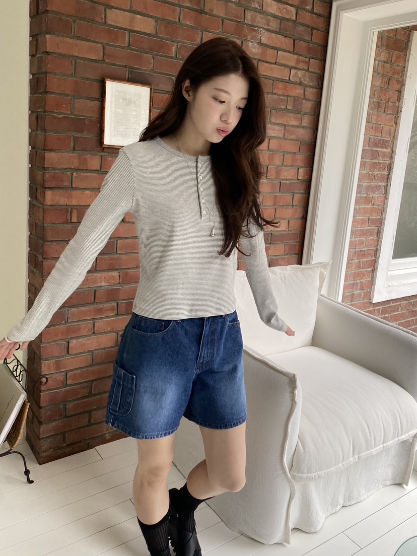 ERUME韓國直郵女裝新品熱賣休閑推薦26春夏職業人氣長袖T恤ERUME長袖T恤