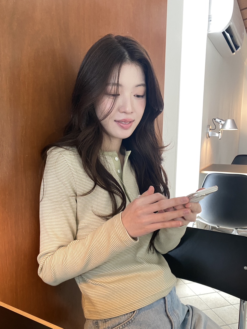 ERUME韓國直郵女裝新品熱賣休閑推薦26春夏職業人氣長袖T恤ERUME長袖T恤