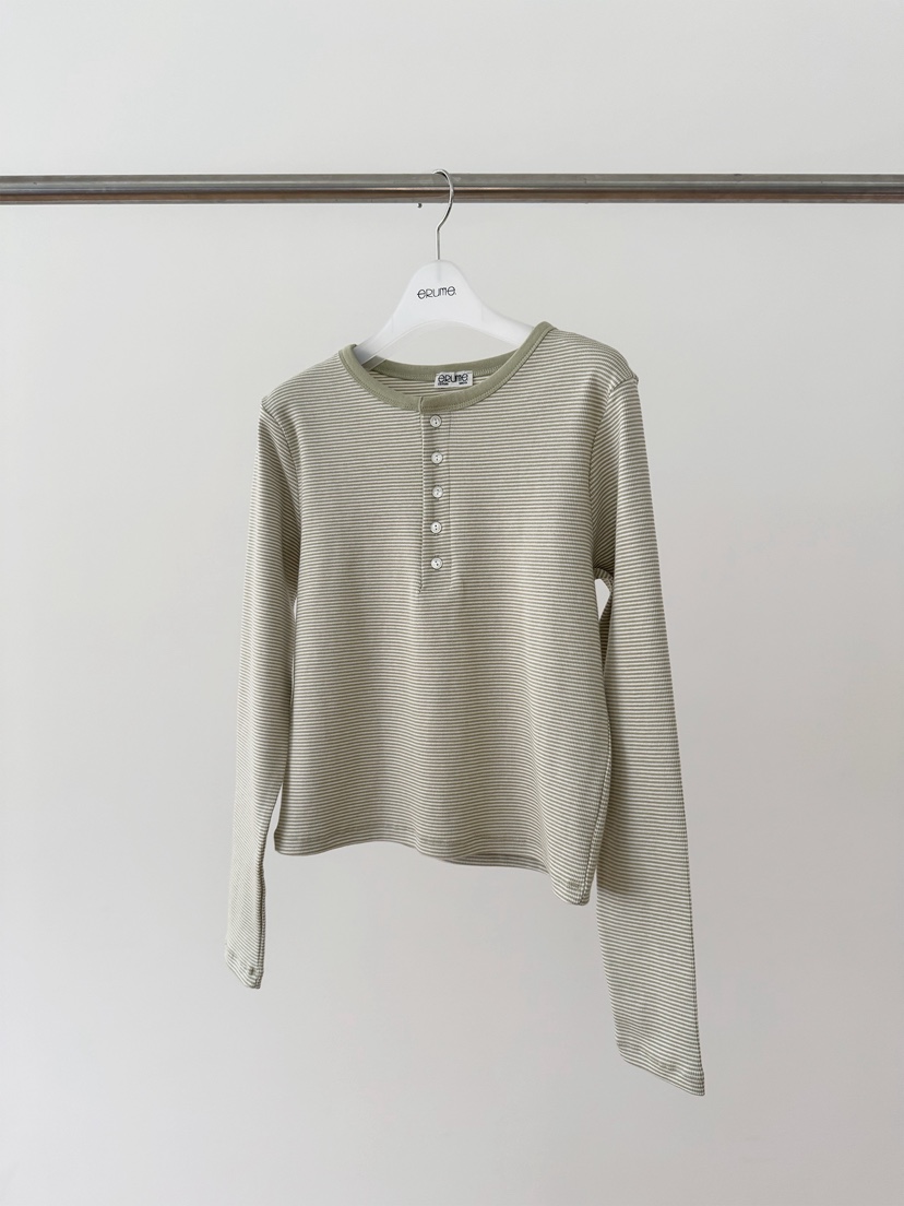 ERUME韓國直郵女裝新品熱賣休閑推薦26春夏職業人氣長袖T恤ERUME長袖T恤圖色1