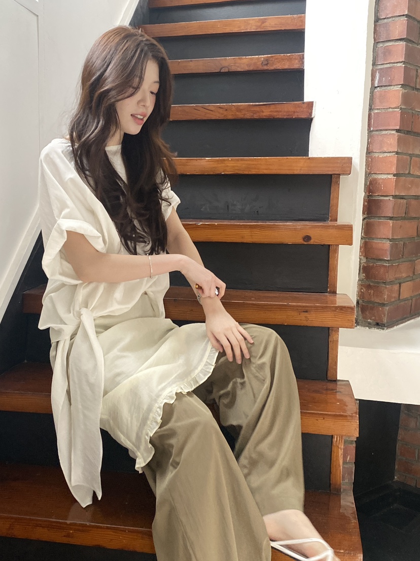 ERUME韓國直郵女士新品職業26春夏人氣推薦時尚休閑休閑褲ERUME休閑褲